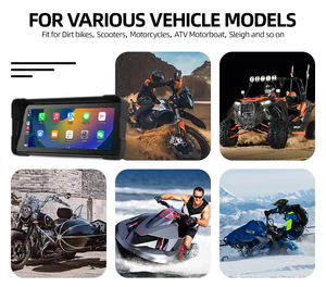 Pantalla Inalámbrica para Motocicleta con CarPlay y Android Auto, Pantalla IPS HD de 6.86 Pulgadas, Resistente al Agua IP67, Grabador de Conducción con Doble Lente, Navegación GPS - Product Image 3