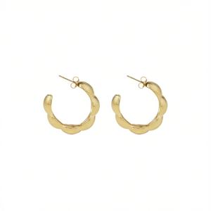 Orecchini Pendenti YFB E589 in Acciaio Inossidabile, Cerchi da 3,35 cm di Diametro, Collezione Primavera-Estate, Vendita all'Ingrosso - Product Image 3