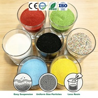 Sable de résine blanc à flux libre pour revêtements de sol époxy et sable de remplissage pour systèmes de peinture de construction