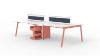 Bureau Ergonomique Industriel en Acier au Design Moderne avec Tiroirs Intégrés pour Usage Domestique ou Professionnel