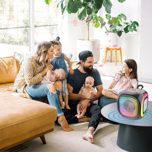 GENCE Amplificateur <span class=keywords><strong>Admark</strong></span> Système Sonore Électronique Portable Boombox pour Batterie 5.0 1000-2000mAh Sortie 8W LED RGB - Product Image 2