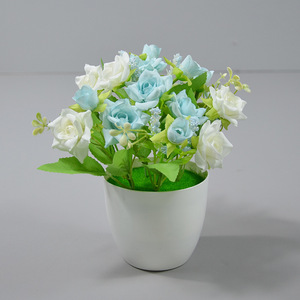 Bonsaï artificiel de rose Dongchen Crafts, 10cm-30cm, fleur en soie, décoration pour la maison, salon et table - Product Image 1