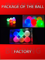 Fabricant de balles de golf personnalisées emballées avec éclairage LED de nuit, balle d'entraînement en caoutchouc pour le golf de nuit