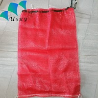 Sac en maille PP à tricotage circulaire pour l'emballage des oignons rouges, 60 * 90 cm, 65 * 95 cm