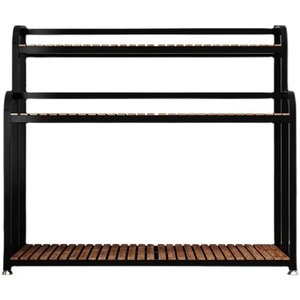 Support à fleurs en forme de coeur et étagère à plantes en fer forgé petit ensemble multicouche intérieur et jardin utilisation pépinière matériau en tissu approprié - Product Image 4