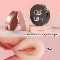 Priavte Label Sueur et contrôle de l'huile imperméable Poudre pressée compacte minérale Poudre pressée vegan à couverture complète
