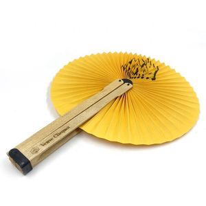 Abanico de Mano de Madera con Logotipo Personalizado, Abanico Plegable de Papel Personalizado - Product Image 3