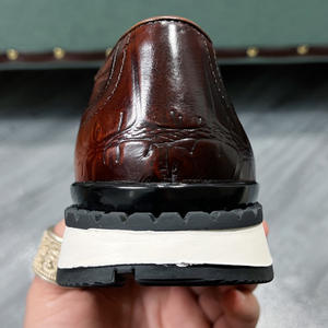 Scarpe da Uomo Fatte a Mano di Alta Qualità in Vera Pelle di Vitello con Logo Personalizzato, Articoli di Lusso Traspiranti in Stile <span class=keywords><strong>Casual</strong></span> alla Moda - Product Image 4
