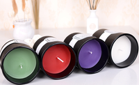 Nouvel état de luxe aromathérapie fruité parfumé bougies en cire de soja verre blanc parfum réutilisable pour la maison n'importe quel espace