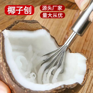 Rallador de Coco de Acero Inoxidable, Herramienta de Cocina Manual, Engrosado y Duradero, Montado en Pared, Utensilios para Frutas y Verduras, Origen Jieyang - Product Image 5