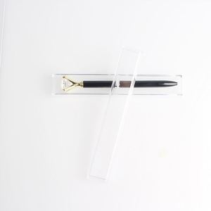 Promotion OEM <b>Multi</b> <b>Color</b> Diamond <b>Pen</b> in Transparent Case With Topper Big Crystal Rhinestone Round Gold Metal Ball Point Writing - Product Image 5