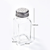Dji Aeofa — bouteille aromatique en forme carrée avec couvercle, pot à épices en verre