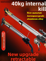 Nouvelle lance-pierre laser d'extérieur haute précision, pliable, portable, durable, en alliage, pour la pêche et le tir, longue portée, canne à pêche de 68 cm