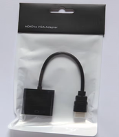 Cable Adaptador HDTV a VGA al por Mayor, HDMI Macho a VGA Hembra, Conversor de Audio y Video 1080P para Computadora de Escritorio, Portátil, Proyector y Monitor