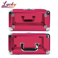 Mallette de rangement pour disques vinyles en aluminium acrylique 50 LPs Colorful Transparent Acrylic 12 "LP Box