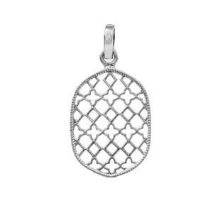 Pendentif Chakra en argent sterling 925 unique, vintage, de créateur, prix de gros d'usine, artisanal, plaqué argent antique, simple - Product Image 1