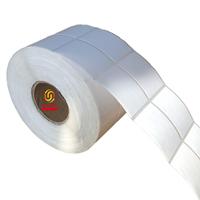 Étiquette thermique de transfert de qualité supérieure pour l'expédition, 15 mm x 15 mm, autocollante, pour imprimante à codes-barres