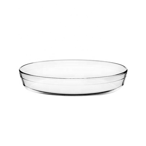 Ustensiles de cuisson en verre borosilicaté de haute qualité 1L Plat à gâteau en verre de forme ovale pour la cuisine - Product Image 2