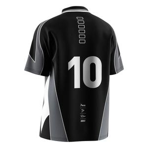 Haut de football à col polo en V avec tissu à séchage rapide et personnalisation de design en option pour les séances d'entraînement - Product Image 6