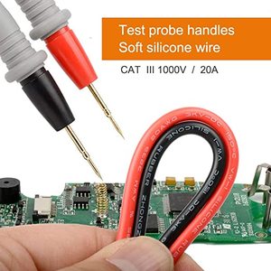 Präzise scharfe Sonden prüf leitung 1000V 20A vergoldete Sonden leitungen mit Krokodil klemmen Silikonmultimeter-Testkabel-Kit - Product Image 4