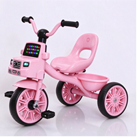 Vélo et tricycle pour enfants de 1 à 6 ans, en plastique, avec éclairage et musique, vélo à pédales pour garçons et filles