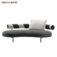 Canapé sectionnel de luxe en cuir de style moderne, extensible et souple pour le salon - par Soft Furniture Manufacturer