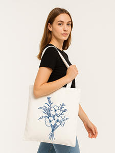 Sac fourre-tout en toile moyen écologique <span class=keywords><strong>pour</strong></span> usage promotionnel, motif géométrique <span class=keywords><strong>pour</strong></span> <span class=keywords><strong>cours</strong></span> de tutorat et formations - Product Image 1