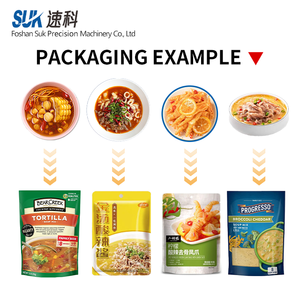 Bát băng tải cho ăn sẵn sàng để ăn thức ăn gà súp doypack tự động xoay vặn lại túi máy đóng gói - Product Image 2