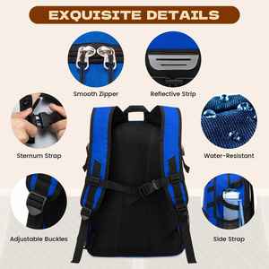 Multi-<b>Compartment</b> Large Capacity Gym <b>Backpack</b> <b>with</b> Spacious Shoe <b>Compartment</b> Exquisite Details and Water-Resistant Feature - Product Image 5