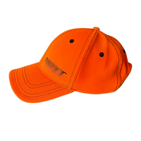 Casquette de baseball orange personnalisée pour le tir à l'arc, chapeau de chasse haute visibilité, protection UV, respirant, en coton, avec doublure camouflage sur la visière, casquettes de course
