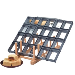 Suncity 24 Compartment Square Cake Mold Carbon Steel Baking Tool For Home Kitchen Use - Product Image 2