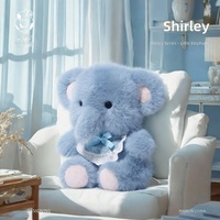 Peluche Éléphant Bébé Série Shirley – Coussin Doux et Adorable pour Filles, Idéal pour le Confort au Sommeil