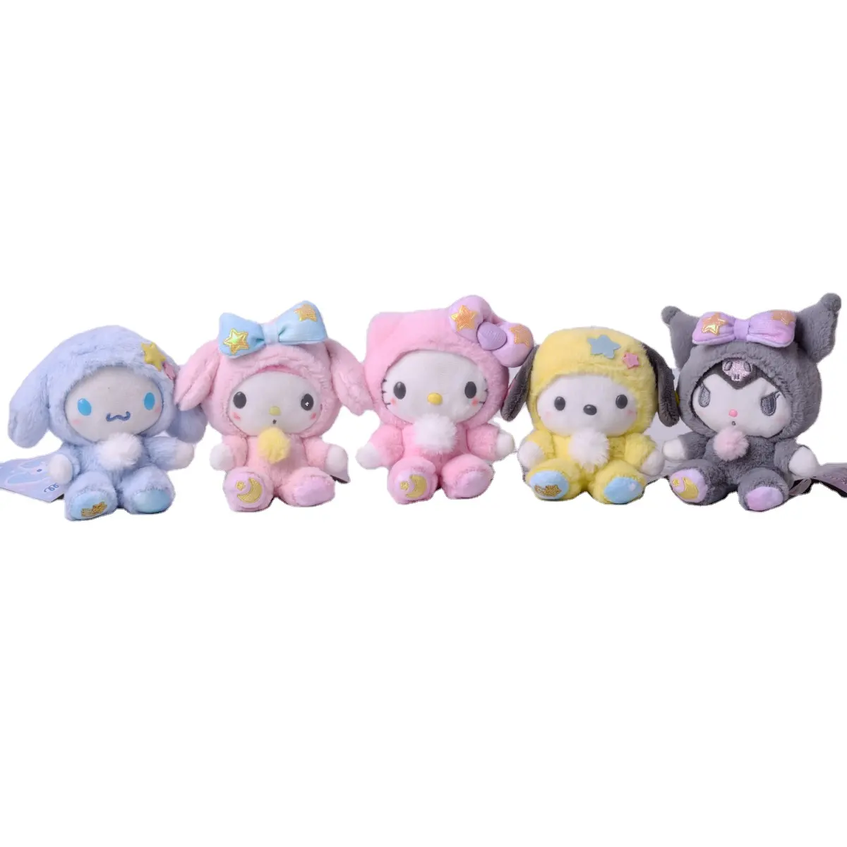 الأعلى مبيعاً ألعاب أطفال Plus Cute Kuromi محشوة بأشكال الحيوانات ألعاب وأشكال مخدة مُزينة بقطة أكياس رسوم متحركة وأشكال مخدة للأطفال