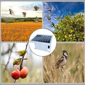 Répulsif électronique à ultrasons pour pigeons/pics/<span class=keywords><strong>moineaux</strong></span> à faible consommation avec installation à énergie solaire - Product Image 1