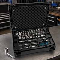 Juego de Herramientas Profesional de 120 Piezas para Taller con Llave de Trinquete de 72 Dientes, Llave de Seguridad Torx, Llave Combinada y Llave Hexagonal para Automóvil