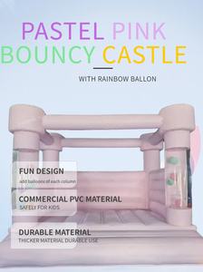 Cavalier gonflable mignon en PVC rose blanc pour enfants location d'événement de fête de saut de <span class=keywords><strong>ballon</strong></span> château plein d'entrain maison de rebond d'enfant pour la location - Product Image 6