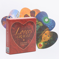 Jeu de société romantique en forme de cœur, cartes de tarot Oracle de l'amour, haute qualité d'usine, pour jouer