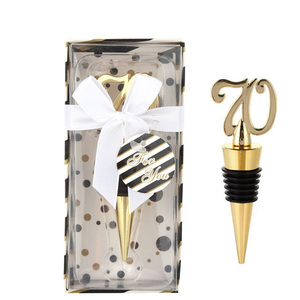 Souvenirs du 50e anniversaire de mariage, bouchon de bouteille de <span class=keywords><strong>vin</strong></span> en métal durable et réutilisable pour les cadeaux de fête d'anniversaire et les décorations de mariage - Product Image 2