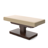 Table de soin électrique réglable à colonne unique de style moderne CNF pour tatouage, esthétique et spa, idéale pour salon, en bois