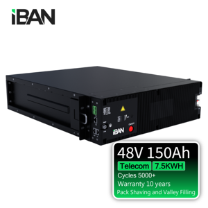 แบตเตอรี่ลิเธียมไอออน 48v 150ah แบบกำหนดเองจากโรงงาน ชุดแบตเตอรี่สำรองพลังงานสำหรับโทรคมนาคม แบตเตอรี่ลิเธียม Lifepo4 อัจฉริยะ - Product Image 2