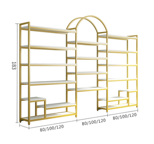 Tủ trưng bày túi thời trang, tủ trưng bày túi xách cao cấp, kệ trưng bày giày vàng, giá đỡ trưng bày cho cửa hàng bán lẻ quần áo - Product Image 6