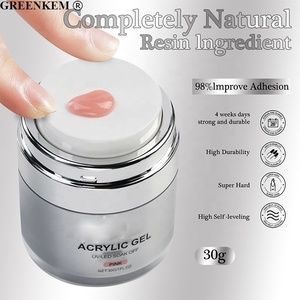 3 Farben Acryl presse auf Crystal Extension Nagel <span class=keywords><strong>gel</strong></span> 30g Sculpting Natural UV LED DIY Nail Art <span class=keywords><strong>Gel</strong></span> einweichen - Product Image 2