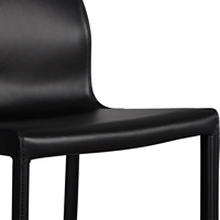 Chaise d'hôtel de salle à manger en cuir de restaurant familial de style industriel moderne de luxe de haute qualité