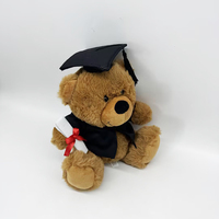Ours en peluche personnalisé pour la remise des diplômes, mascotte d'entreprise, jouets en peluche anime, poupées pour la remise des diplômes
