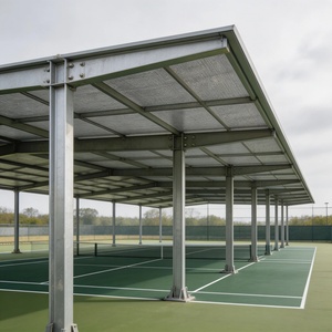 Kit complet de matériaux Inolp pour la construction de terrains de sport, support de surface lisse, auvent pour terrain de squash, revêtement mural pour terrain de tennis et padel - Product Image 6