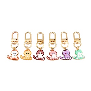 Custom Cartoon Cute Cat Key Chain Pendant Delicate Niche Design Pendant Accessories for Gift