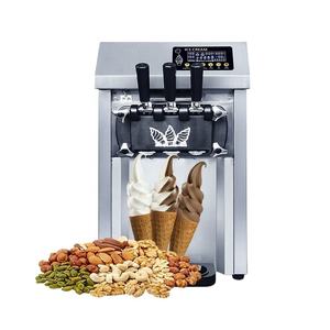 Máquina de Helados Suaves de Acero Inoxidable con Superficie de Mesa - Alta Productividad para Uso Comercial con Fruta, Leche, Chocolate y Agua - Product Image 1