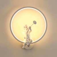 Applique murale LED moderne en fer forgé, style minimaliste, pour la décoration intérieure