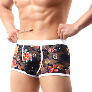 2020 Flower <strong>Mens</strong> Strech Underwear Shorts Boxers <strong>Briefs</strong> - Product Image 3