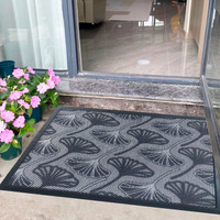 Tapis personnalisé en TPE, tapis en polyester pour gratter la boue, paillasson coussiné en maille élastique, paillasson d'entrée en caoutchouc